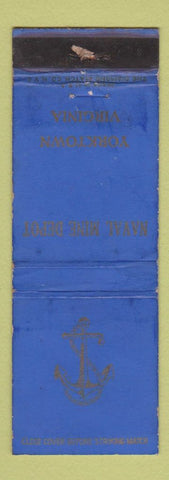 Matchbook Cover - Naval Mine Depot Yorktown VA WORN