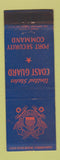 Matchbook Cover - US Coast Guard Port Security Command