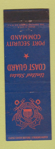 Matchbook Cover - US Coast Guard Port Security Command