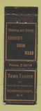 Matchbook Cover - Town Tavern Schenectady NY WORN