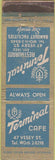 Matchbook Cover - Terminal Cafe New York City?