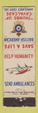 Matchbook Cover - British American Air Ambulances WWII WORN