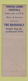 Matchbook Cover - Roosevelt Hotel New Orleans LA WEAR #1