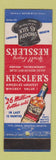 Matchbook Cover - Kessler's Whiskey Lawrenceburg IN WEAR