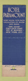 Matchbook Cover - Bill Rose's Diamond Horseshoe New York City girlie