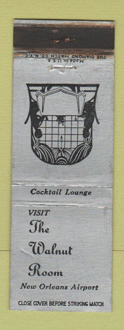 Matchbook Cover - The Walnut Room New Orleans LA Airport WORN