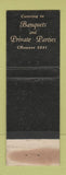 Matchbook Cover - The Walnut Room New Orleans LA Airport WORN