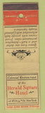 Matchbook Cover - Herald Square Hotel New York City