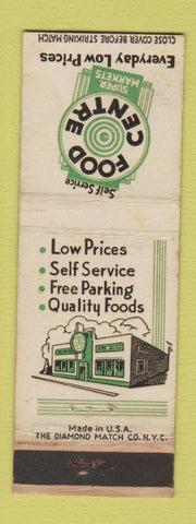 Matchbook Cover - Food Centre Grocery WORN