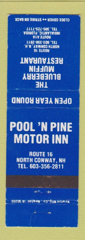 Matchbook Cover - Blueberry Muffin Restaurant North Conway NH Indialantic FL