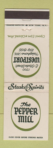 Matchbook Cover - The Pepper Mill Westport CT? WEAR