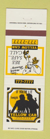 Matchbook Cover - Yellow Cab Taxi bee