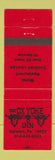 Matchbook Cover - Ox Yoke Inn Galeton PA