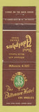 Matchbook Cover - Biltmore Hotel Los Angeles CA Adolphus Dallas TX