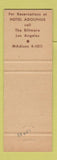 Matchbook Cover - Biltmore Hotel Los Angeles CA Adolphus Dallas TX