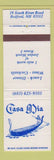 Matchbook Cover - Casa Mia Bedford NH restaurant