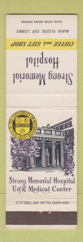 Matchbook Cover - Strong Memorial Hospital Rochester NY