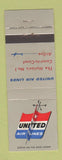 Matchbook Cover - United Airlines