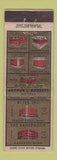 Matchbook Cover - Arthur Roberts Hotels Mankato Fergus Falls Minneapolis  MN