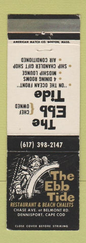 Matchbook Cover - The Ebb Tide Restaurant Chalets Dennisport MA WEAR