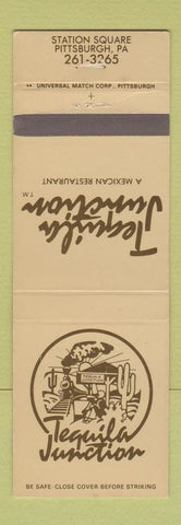 Matchbook Cover - Tequila Junction Mexican Restaurant Pittsburgh PA