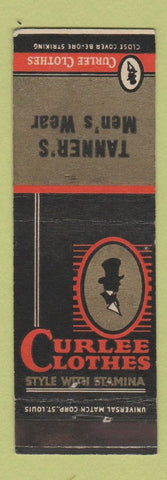 Matchbook Cover - Curlee Men's Clothes Tanner's