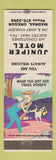Matchbook Cover - Juniper Motel Madras OR