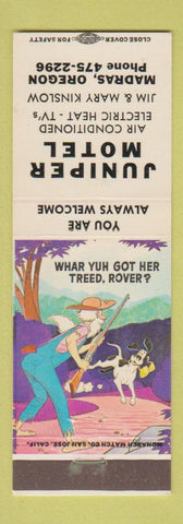 Matchbook Cover - Juniper Motel Madras OR
