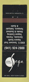 Matchbook Cover - Saga Japanese Restaurant Sarasota FL