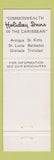 Matchbook Cover - Holiday Inn Barbados St Lucia WEAR