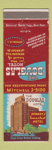 Matchbook Cover - Douglas Hotel Newark NJ WEAR