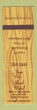 Matchbook Cover - Sage & Sand Motel Casper WY