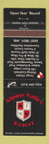 Matchbook Cover - Alpine Valley Resort East Troy WI