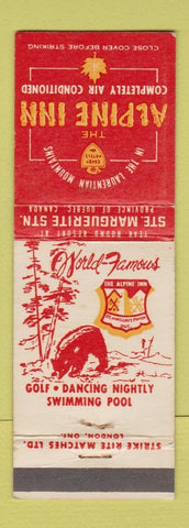 Matchbook Cover - Alpine Inn Ste Marguerite Station QC