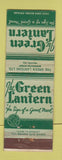 Matchbook Cover - Green Lantern Halifax NS restaurant WEAR