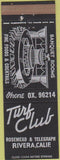 Matchbook Cover - Turf Club Rivera CA