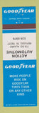 Matchbook Cover - Goodyear Tires Action Automotive Refugio TX