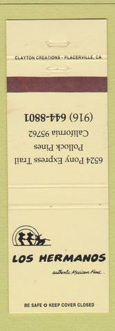 Matchbook Cover - Los Hermanos Mexican Restaurant Pollock Pines CA