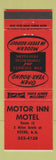 Matchbook Cover - Motor Inn Motel Keene NH