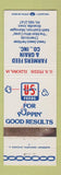 Matchbook Cover - Farmers Feed Grain Riceville IA WORN