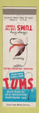 Matchbook Cover - Tums Antacid Fly Fishing Montreal