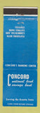 Matchbook Cover - Concord National Bank MA?