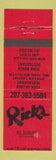 Matchbook Cover - Rick's Restaurants York Beach