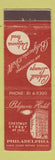 Matchbook Cover - Belgravia Hotel Philadelphia PA