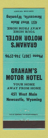 Matchbook Cover - Graham's Motor Hotel Newcastle WY