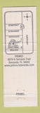 Matchbook Cover - Primo Ristorante Italian Pizza Sarasota FL