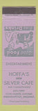 Matchbook Cover - Hoffa's New Silver Cafe Indianapolis IN