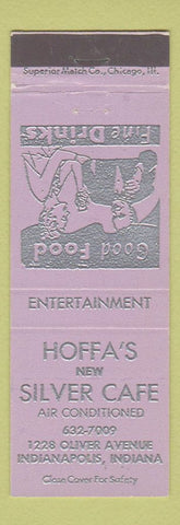 Matchbook Cover - Hoffa's New Silver Cafe Indianapolis IN