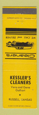 Matchbook Cover - Kessler's Cleaners Russell KS