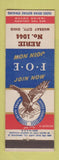 Matchbook Cover - Eagles Club Murray City OH